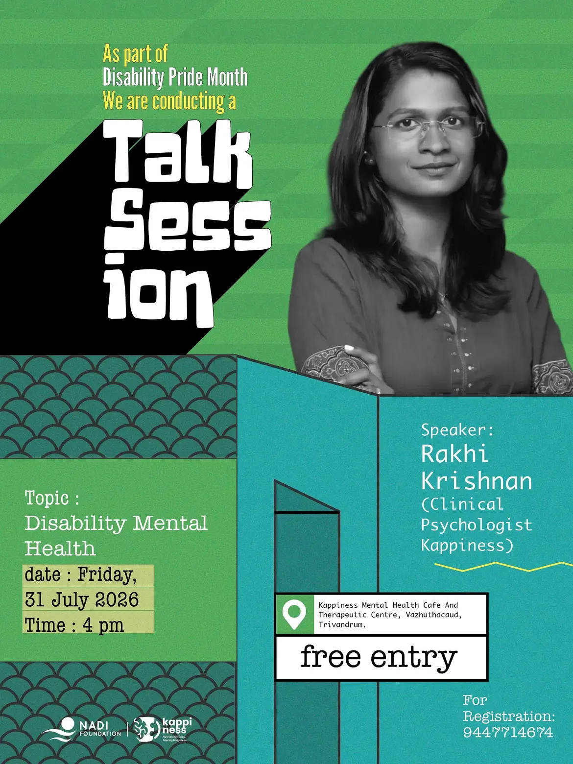 Talk Session by Rakhi Krishnan | Kappiness Mental Health Cafe and Therapeutic Centre, Vazhuthacaud, Thiruvananthapuram