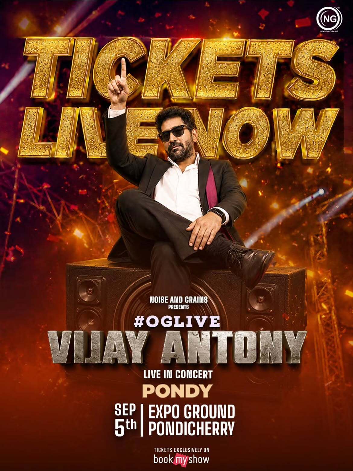 Vijay Antony Live in Concert | #OGLIVE | Expo Ground, Pondicherry