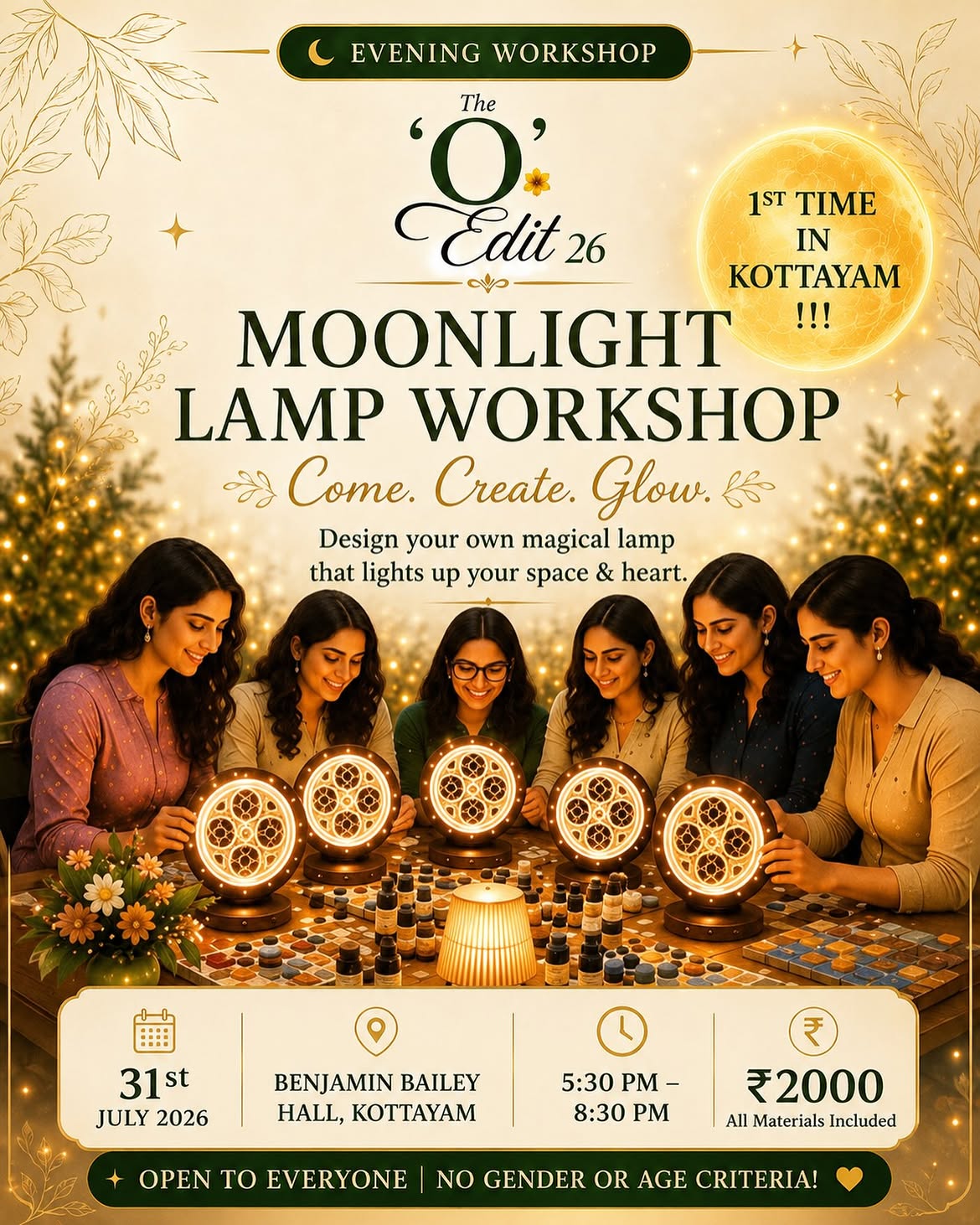 Moonlight Lamp Workshop | The O Edit ’26 | Benjamin Bailey Hall, Kottayam