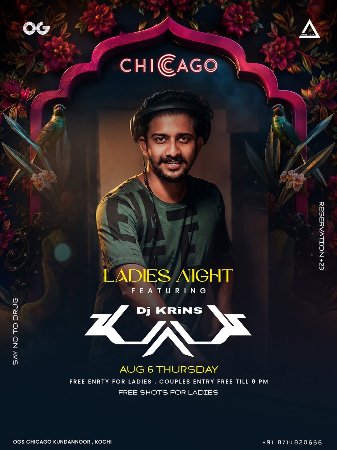 Ladies Night by DJ Krins | OGs Chicago, Kundannoor, Kochi