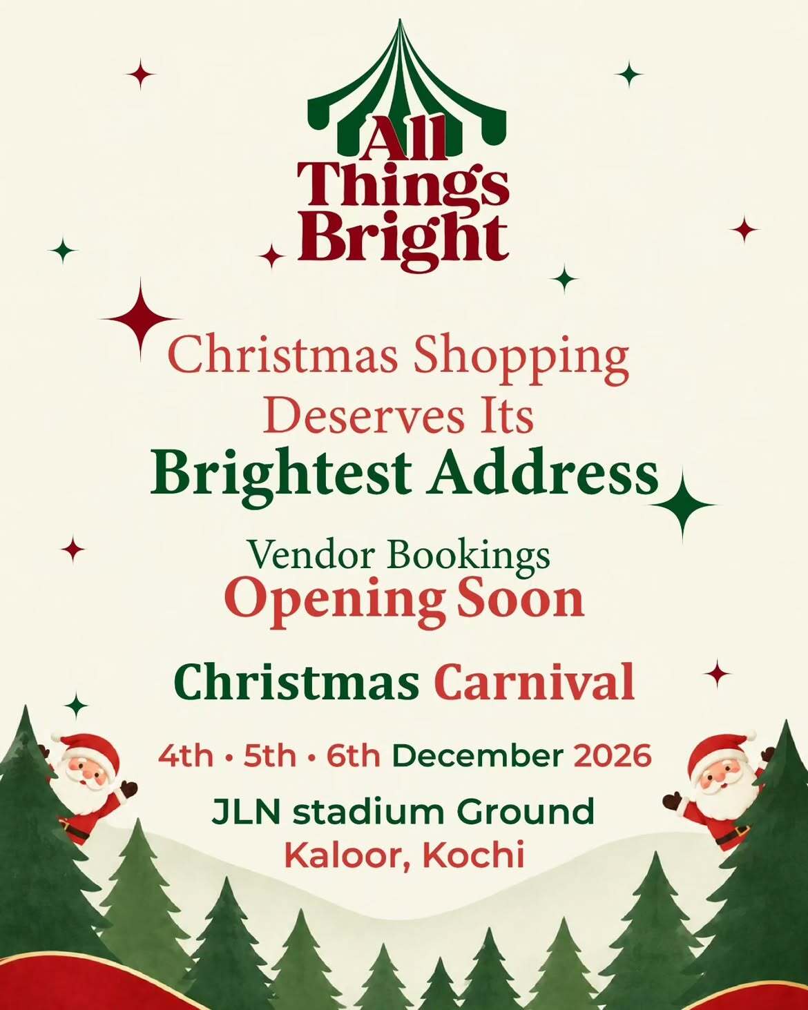 All Things Bright Christmas Carnival | JLN Stadium Ground, Kaloor, Kochi