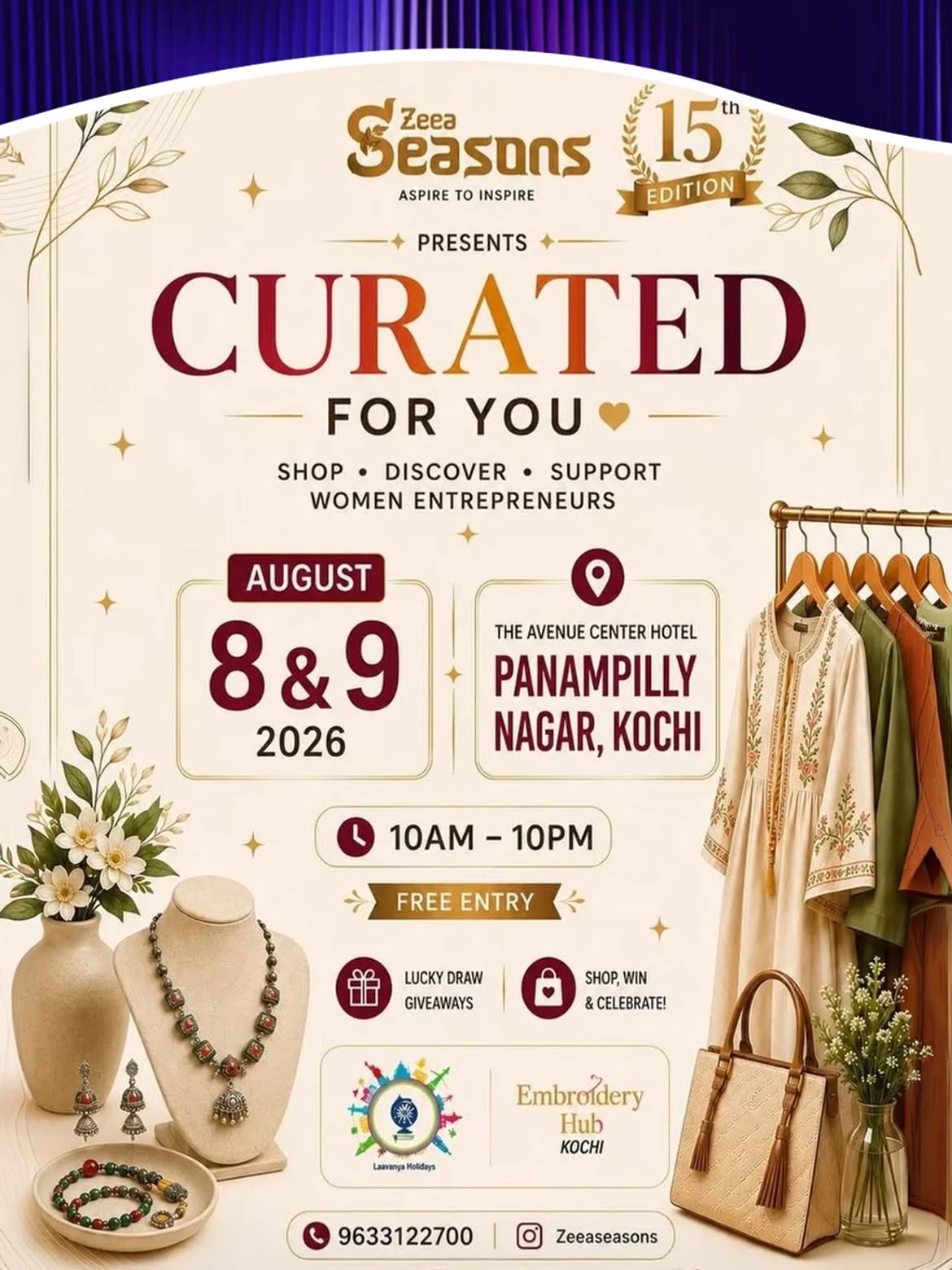 Zeea Seasons | Kochi’s Lifestyle Exhibition 15th Edition | The Avenue Center Hotel, Panampilly Nagar, Kochi