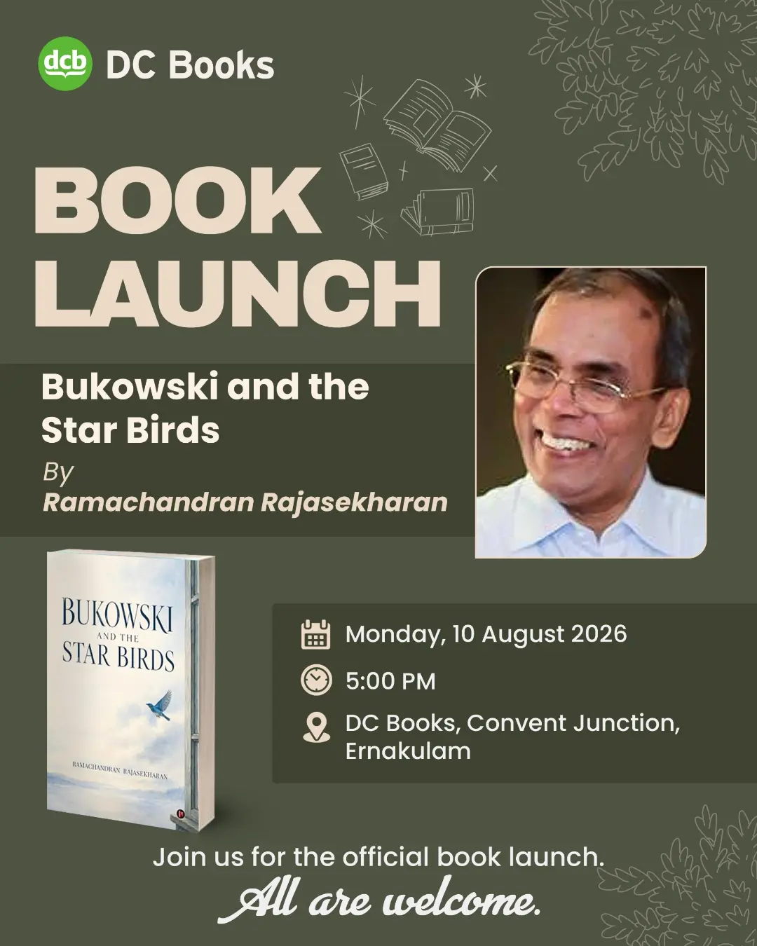 Bukowski and the Star Birds Book Launch | Ramachandran Rajasekharan | DC Books, Convent Junction, Ernakulam