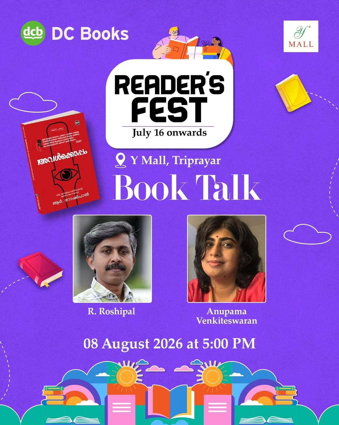 Book Talk Ft. R Roshipal & Anupama Venkiteswaran | Y Mall, Triprayar