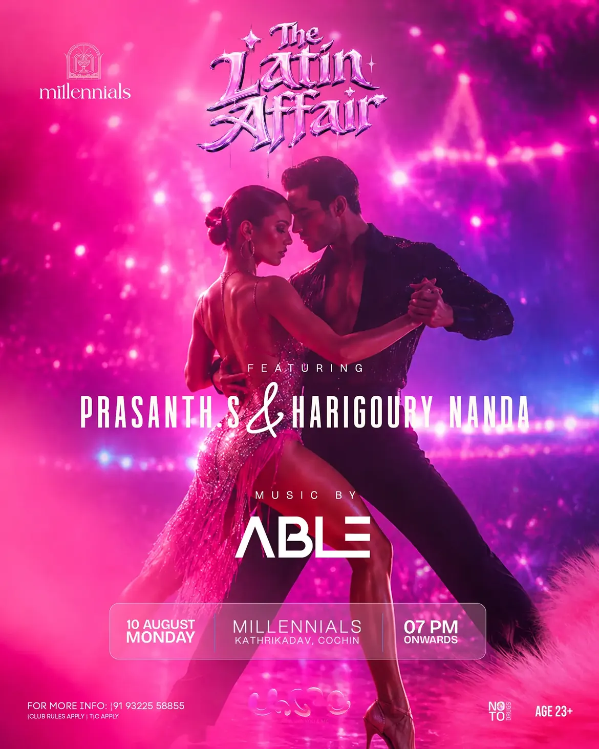 The Latin Affair featuring Prasanth & Harigoury Nanda | Millennials, Kathrikadavu, Cochin