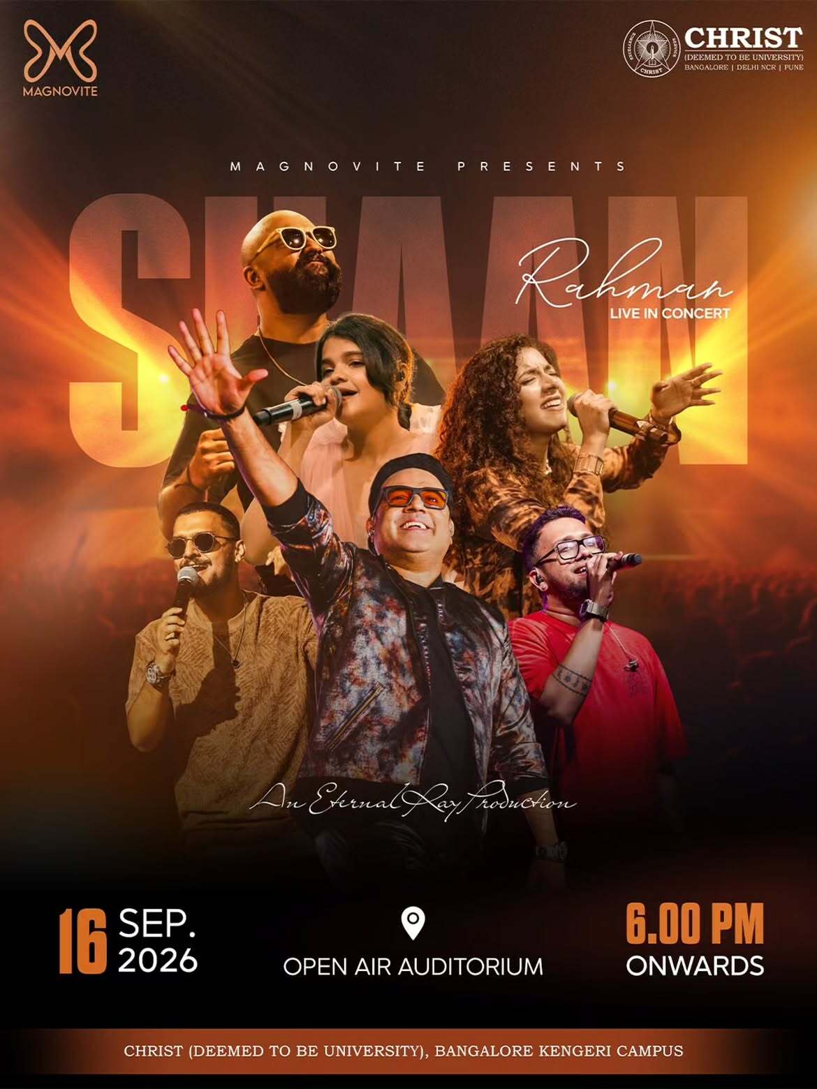 Shaan Rahman & Team Live in Concert | Open Air Auditorium, CHRIST (Deemed to be University), Bangalore Kengeri Campus