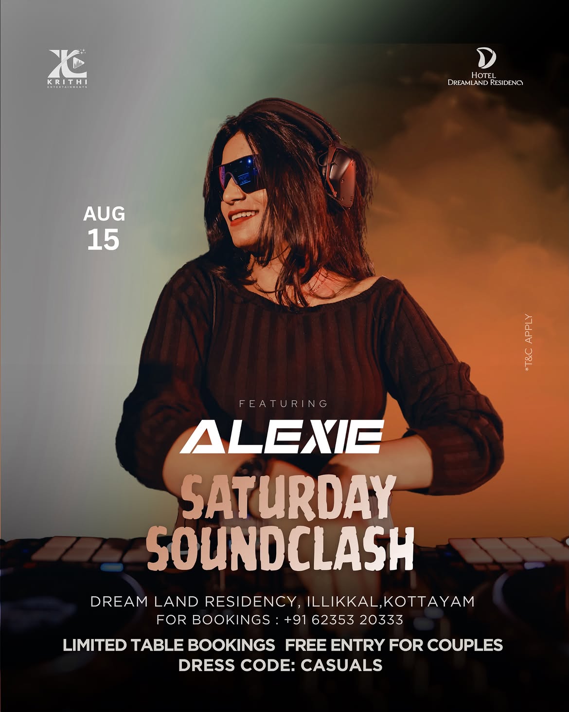Saturday Soundclash featuring ALEXIE | Dream Land Residency, Illikkal, Kottayam