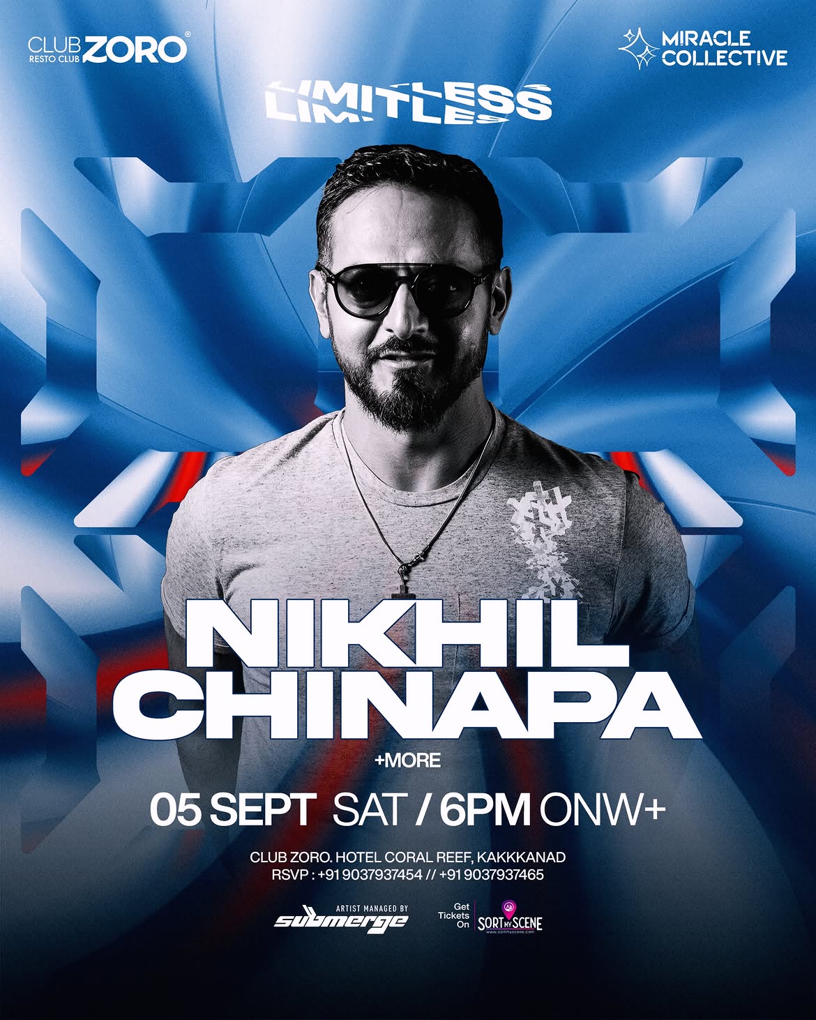 LIMITLESS by Nikhil Chinapa | Club Zoro, Hotel Coral Reef, Kakkanad, Kochi