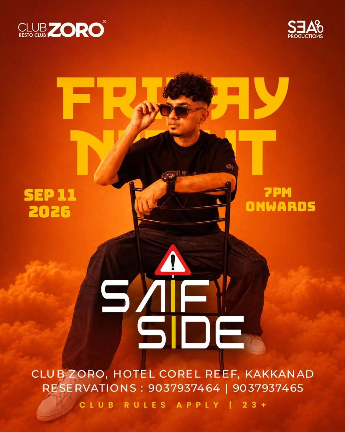Saif Side Live at Club Zoro, Coral Reef, Kakkanad, Kochi