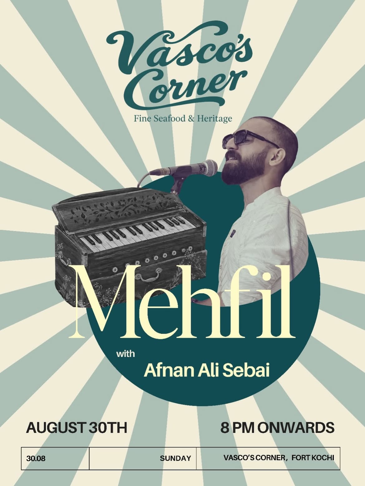 Mehfil with Afnan Ali Sebai | Vasco's Corner, Fort Kochi