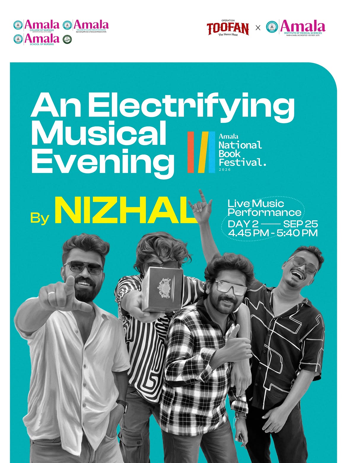 Musical Evening by Nizhal | Amala National Book Festival 2026 | Amala Institute of Medical Sciences, Thrissur