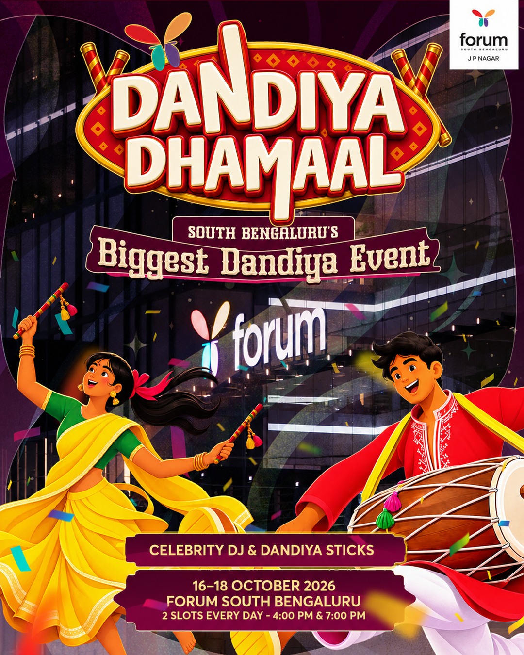 DANDIYA DHAMAAL | Forum South Bengaluru, Bengaluru