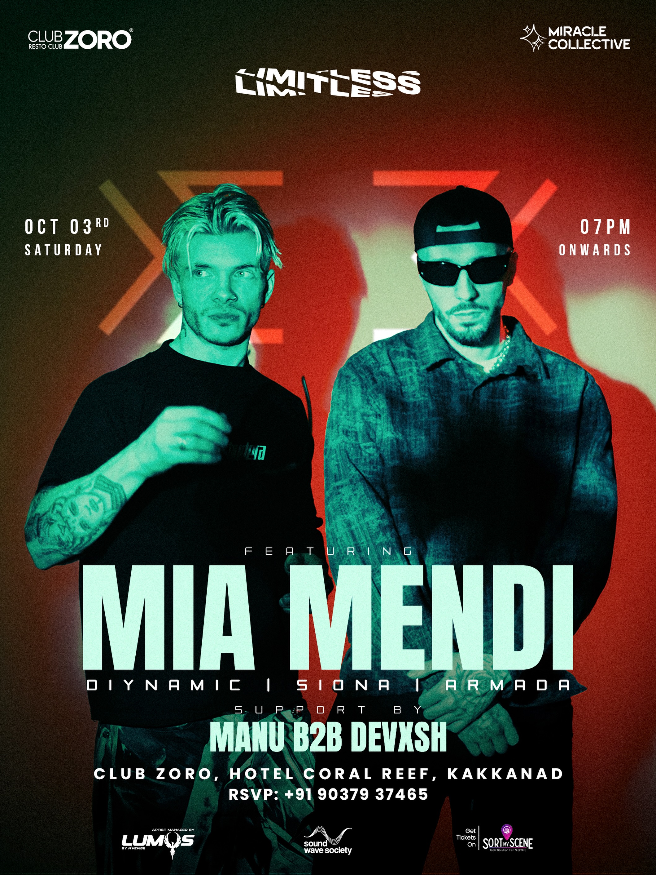 LIMITLESS by MIA MENDI | CLUB ZORO, HOTEL CORAL REEF, KAKKANAD, KOCHI