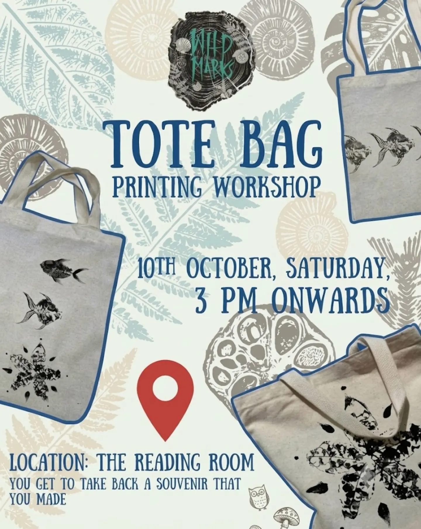 Tote Bag Printing Workshop | The Reading Room