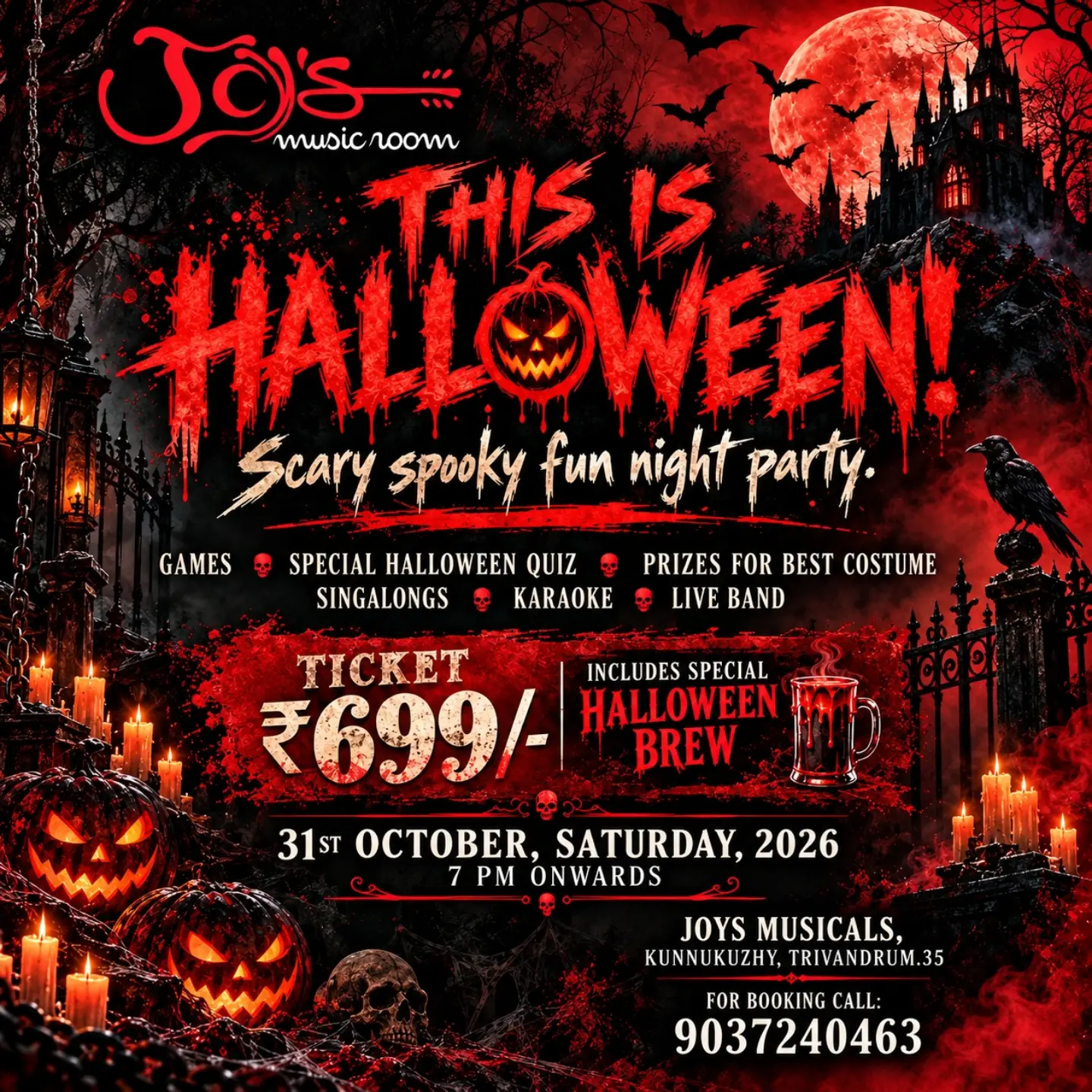 This Is Halloween | Joy’s Music Room, Kunnukuzhy, Trivandrum