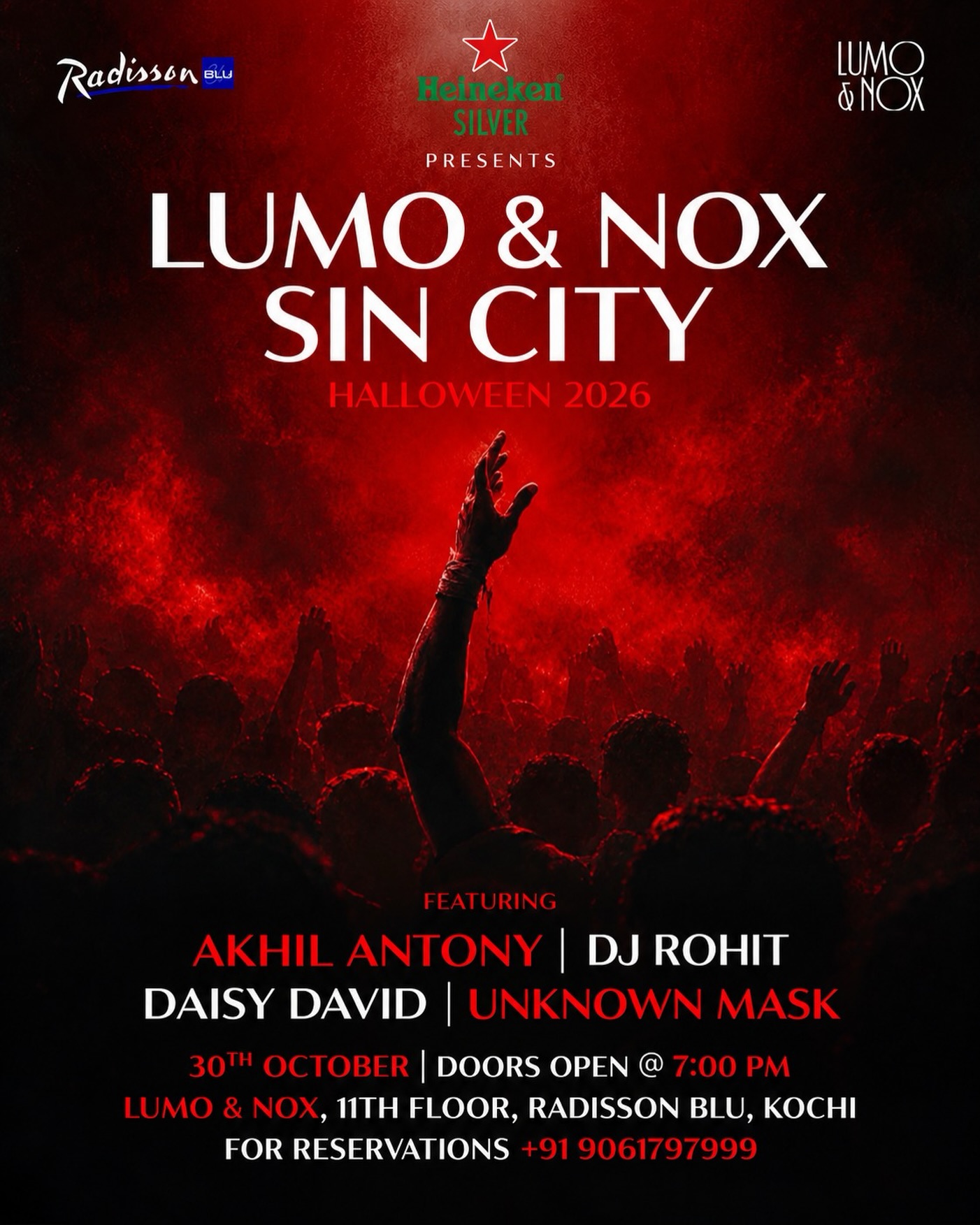 LUMO & NOX SIN CITY | LUMO & NOX, Radisson Blu, Kochi