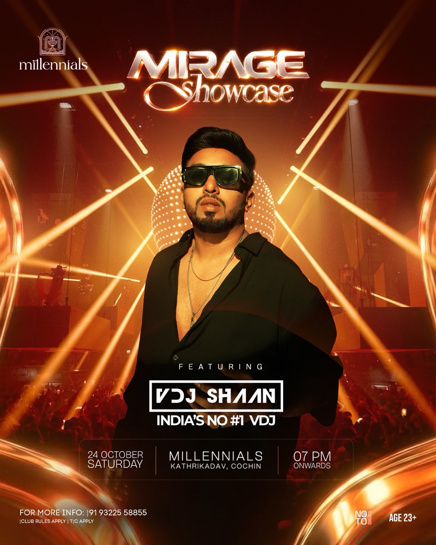 Mirage Showcase featuring VDJ Shan | Millennials, Kathrikadavu, Kochi