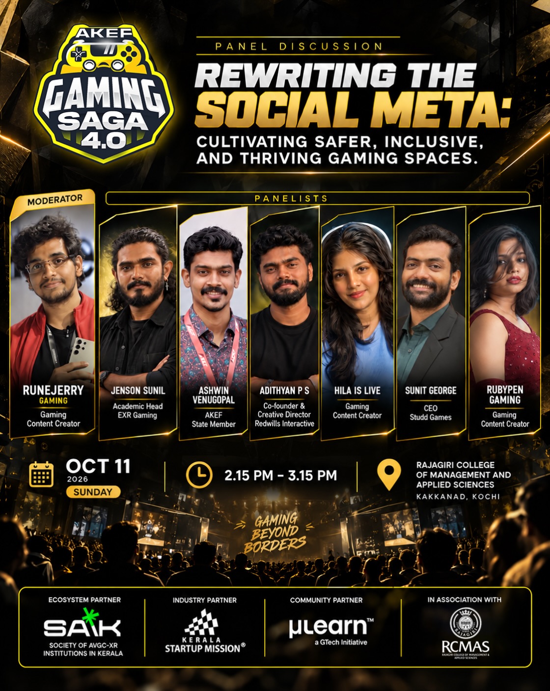 Rewriting the Social Meta | AKEF Gaming Saga 4.0, Rajagiri College of Management and Applied Sciences, Kakkanad, Kochi
