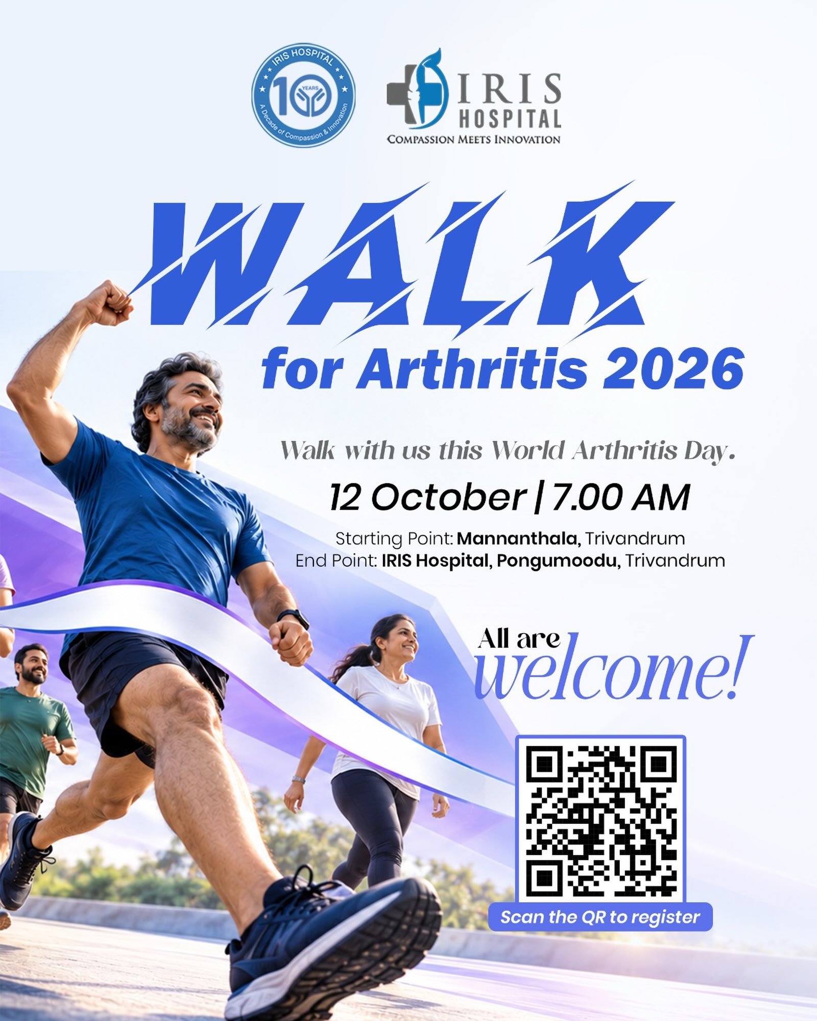 Walk for Arthritis 2026 | Dr Vishad Viswanath's IRIS Centre for Arthritis & Rheumatology, Pongumoodu, Trivandrum