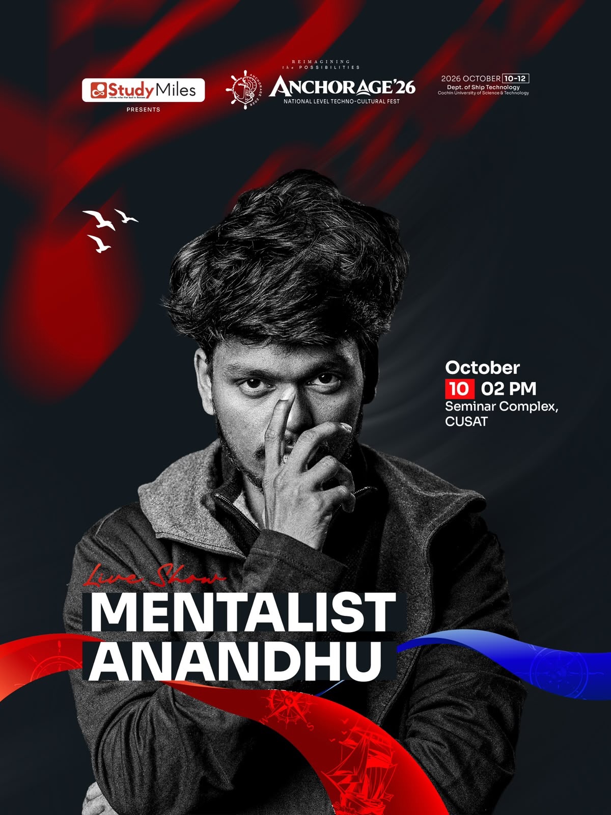 Mentalist Anandhu Live Show at CUSAT, Kochi | ANCHORAGE'26