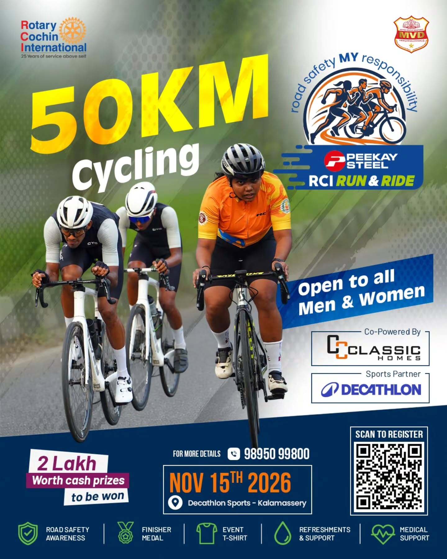 RCI Run & Ride – 50KM Cycling | Decathlon Sports, Kalamassery, Kochi