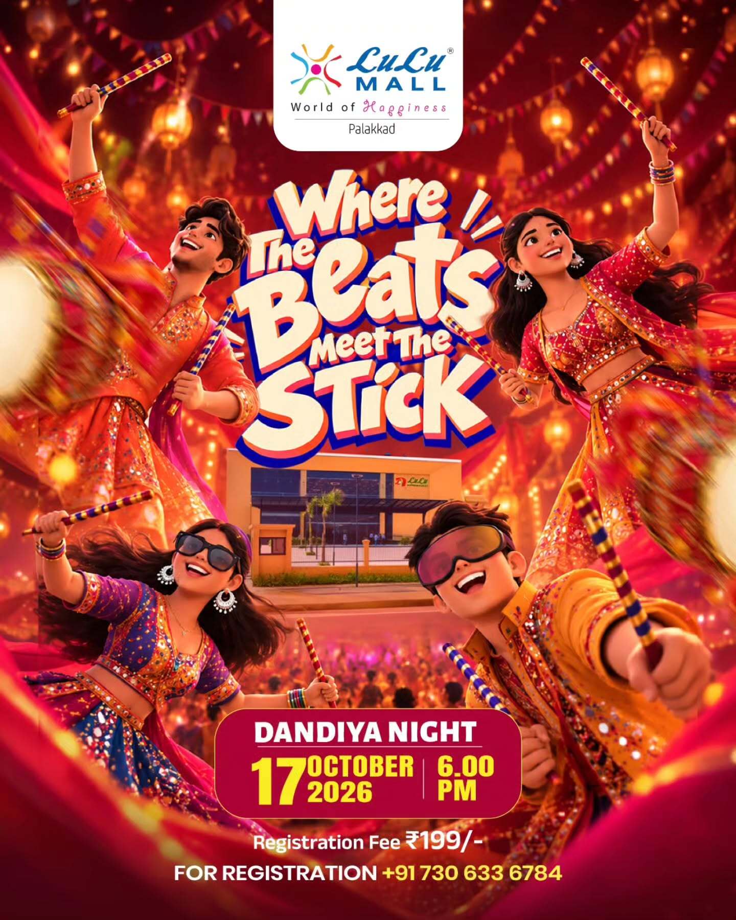 Dandiya Night 2026 | LuLu Mall, Palakkad, Kerala