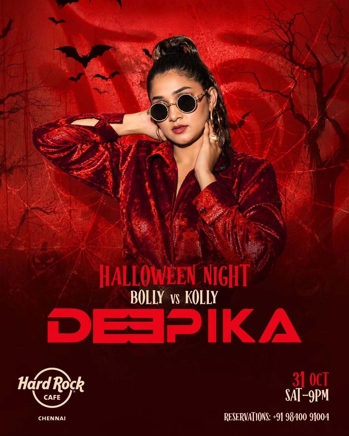 Halloween Night – Bollywood vs Kollywood with DJ Deepika | Hard Rock Cafe, Chennai