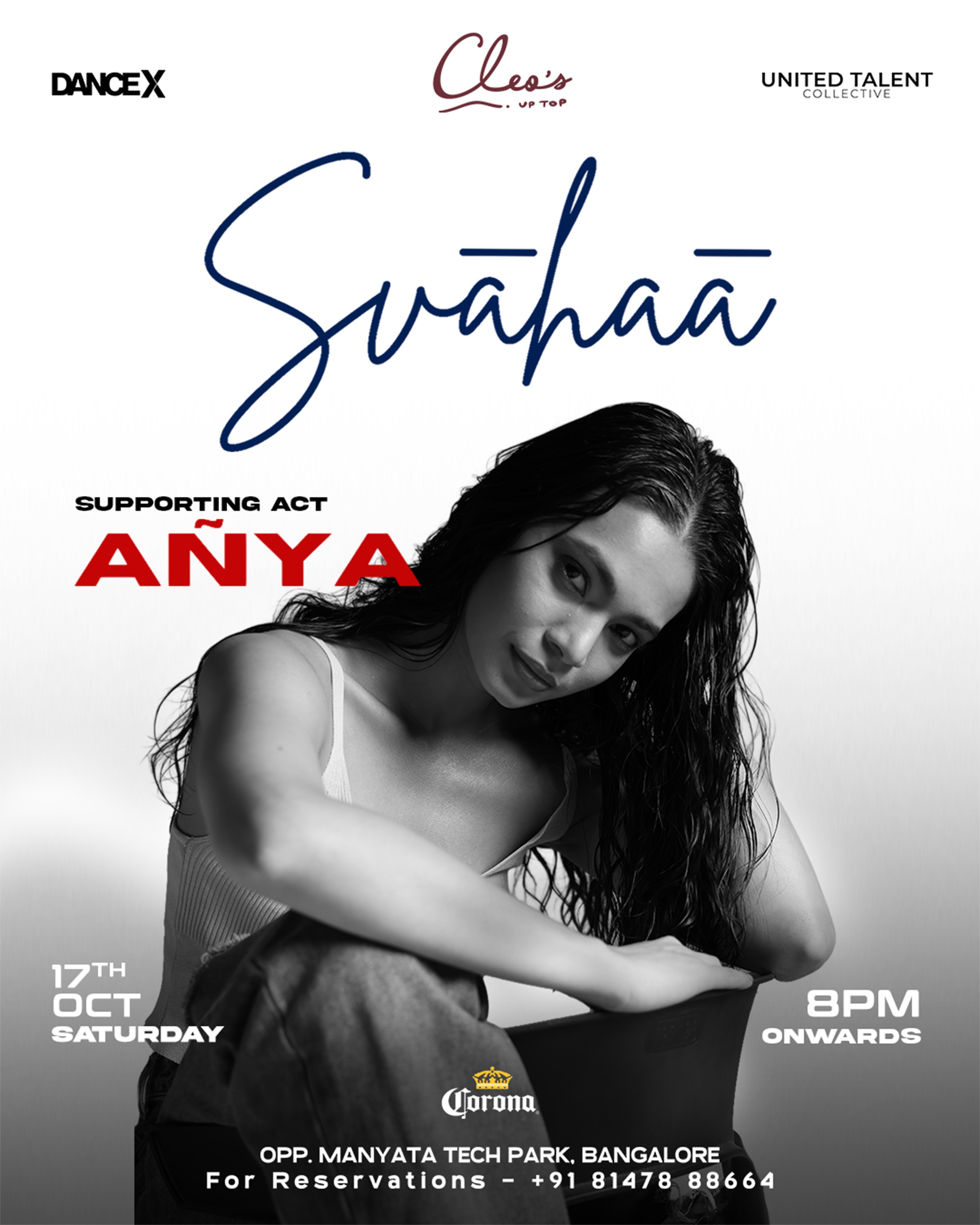 Svahaa by AÑYA | Cleo’s Up Top, Opp. Manyata Tech Park, Bangalore