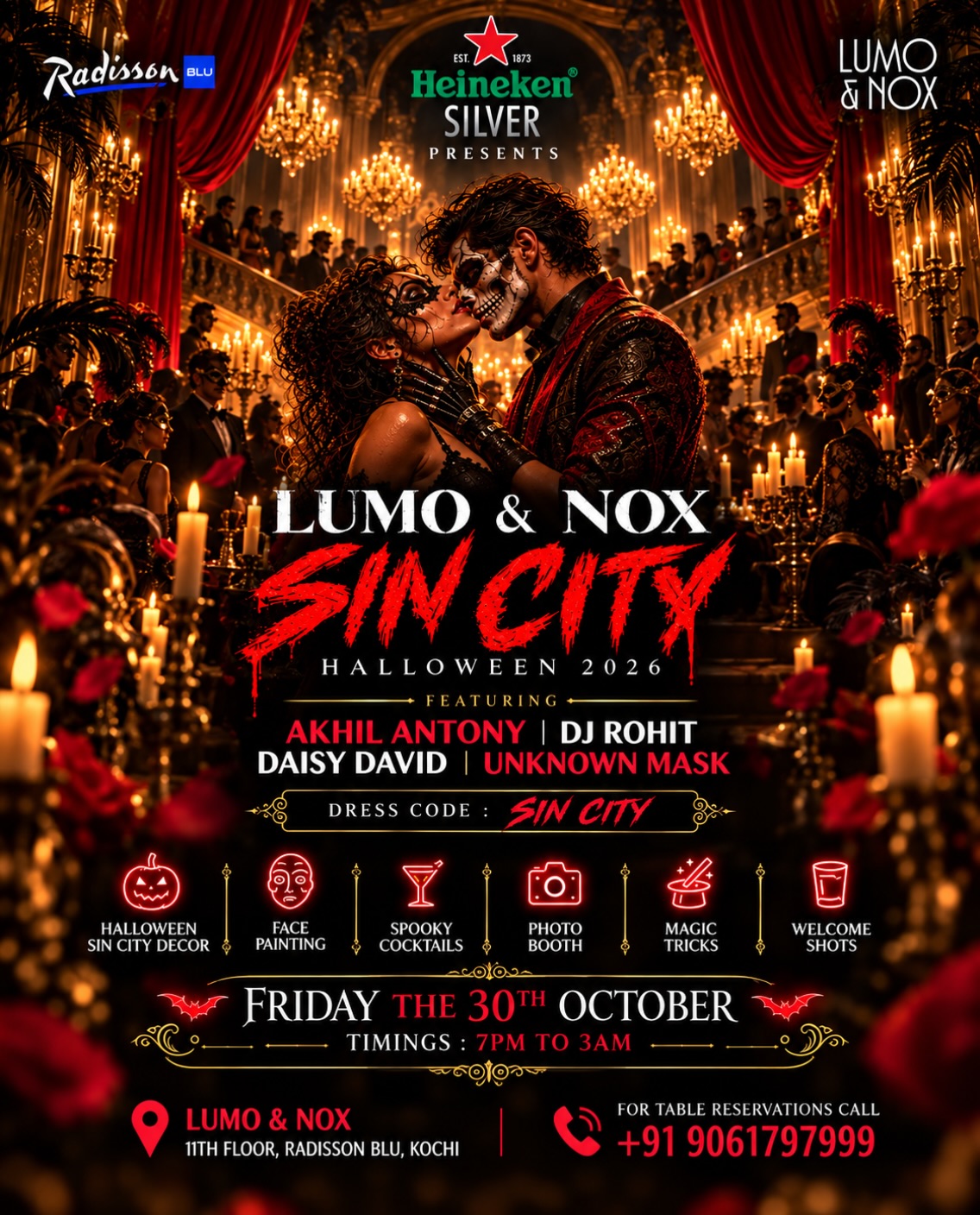LUMO & NOX Sin City Halloween 2026 | LUMO & NOX, Radisson Blu, Kochi