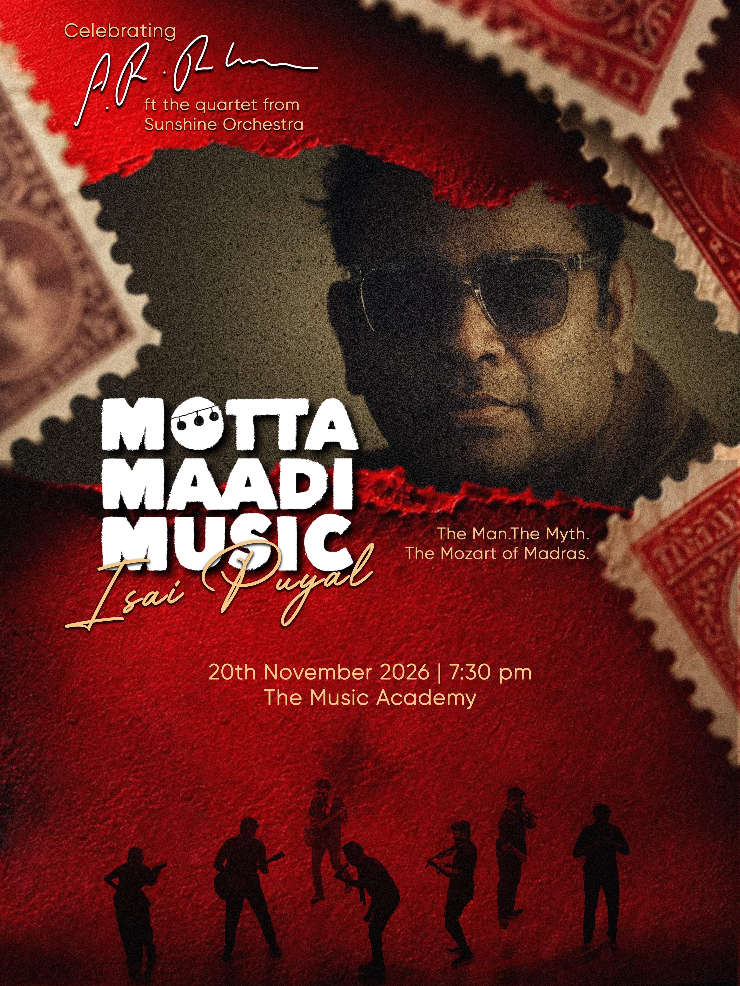 Motta Maadi Music Isai Puyal – A.R. Rahman Musical Celebration | The Music Academy, Chennai