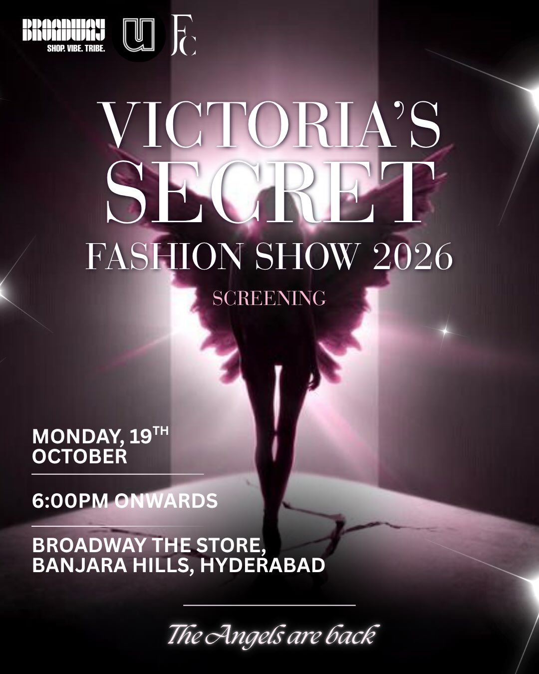 Victoria’s Secret Fashion Show 2026 Screening | Broadway The Store, Banjara Hills, Hyderabad