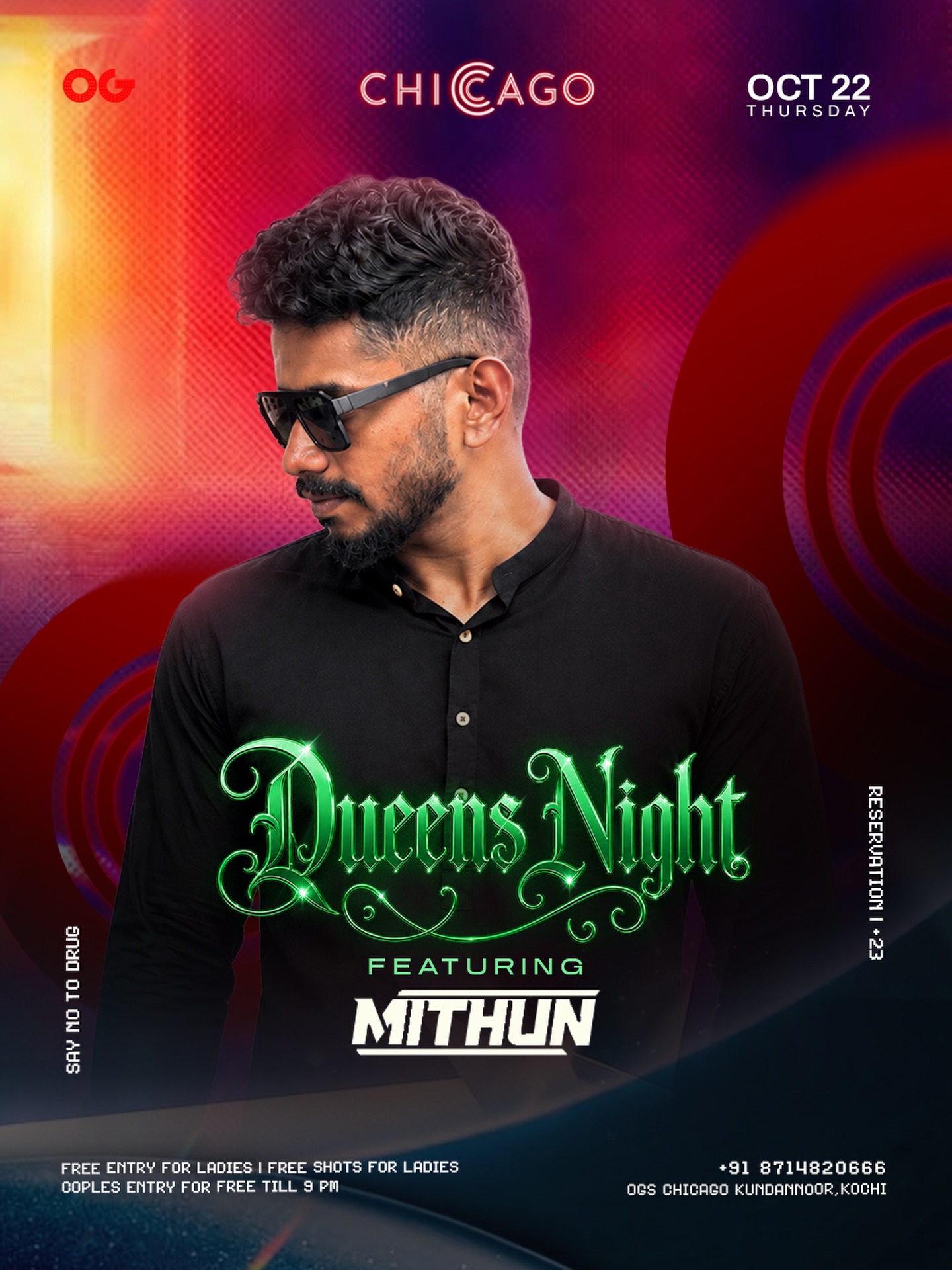 Queens Night featuring Mithun | OGS Chicago, Kundannoor, Kochi