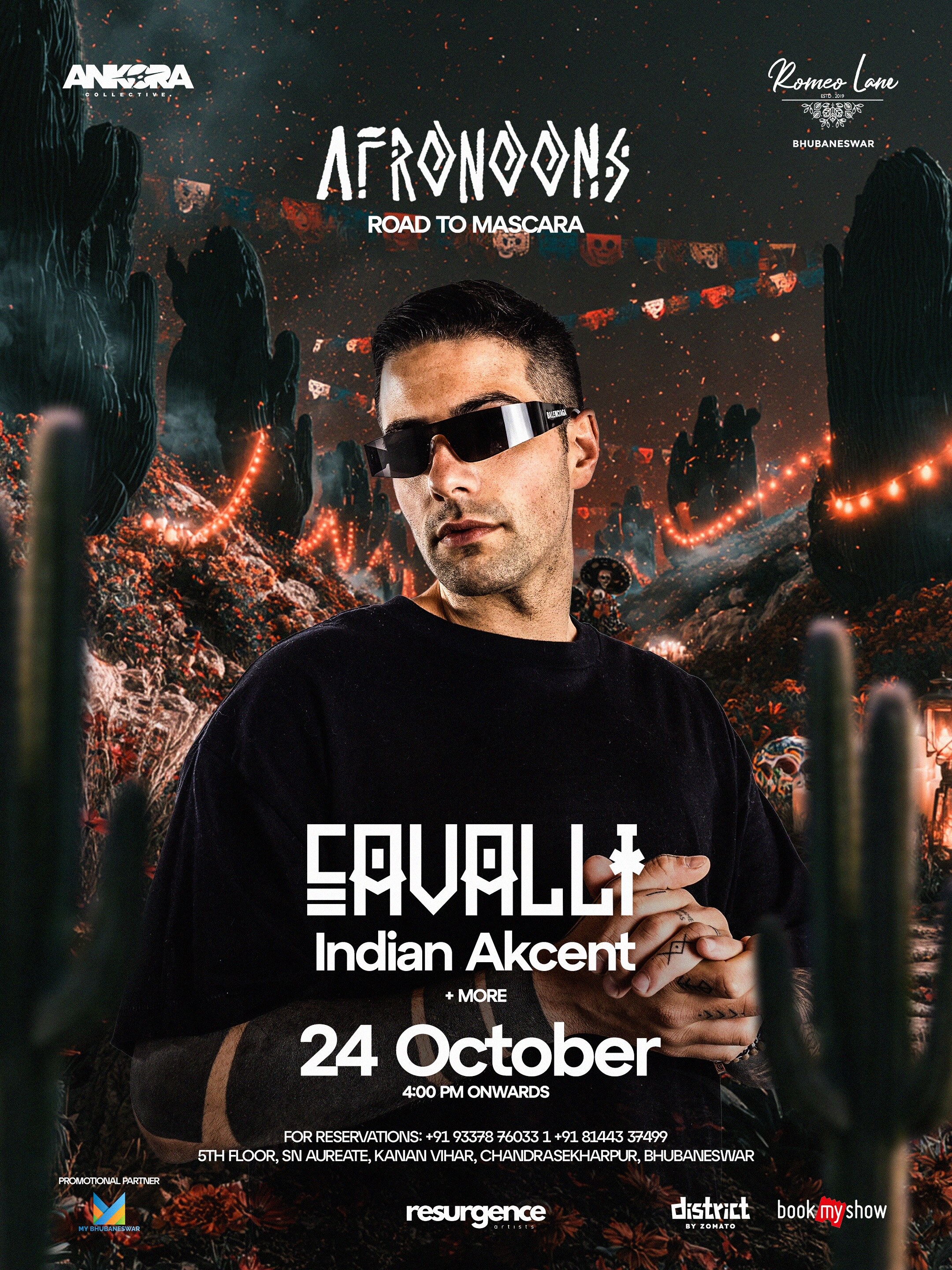 AFRONOONS: Road to MASCARA featuring CAVALLI and INDIAN AKCENT | Romeo Lane, SN AUREATE, Kanan Vihar, Chandrasekharpur, Bhubaneswar