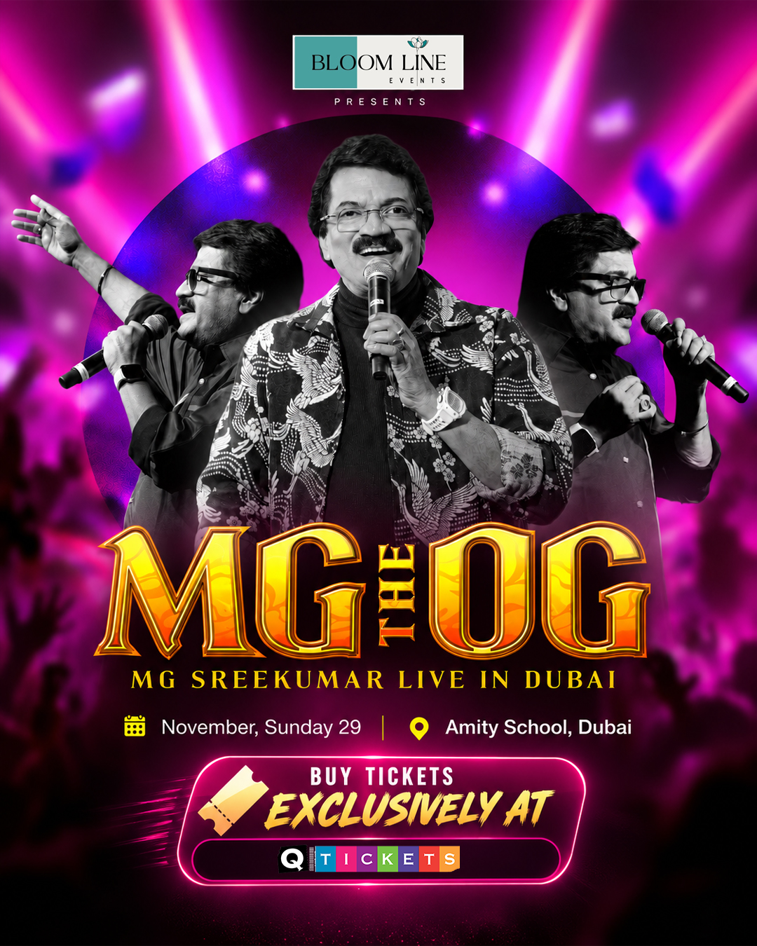 M G Sreekumar Live in Dubai | MG the OG – Live in Dubai at Amity School, Dubai