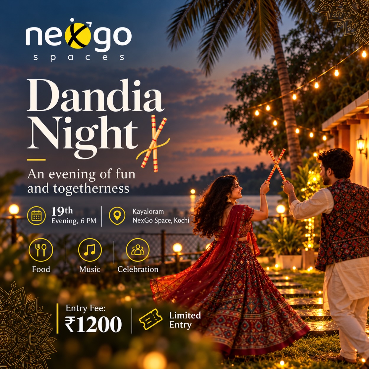 Dandia Night | NexGo Space, Kayaloram, Kochi