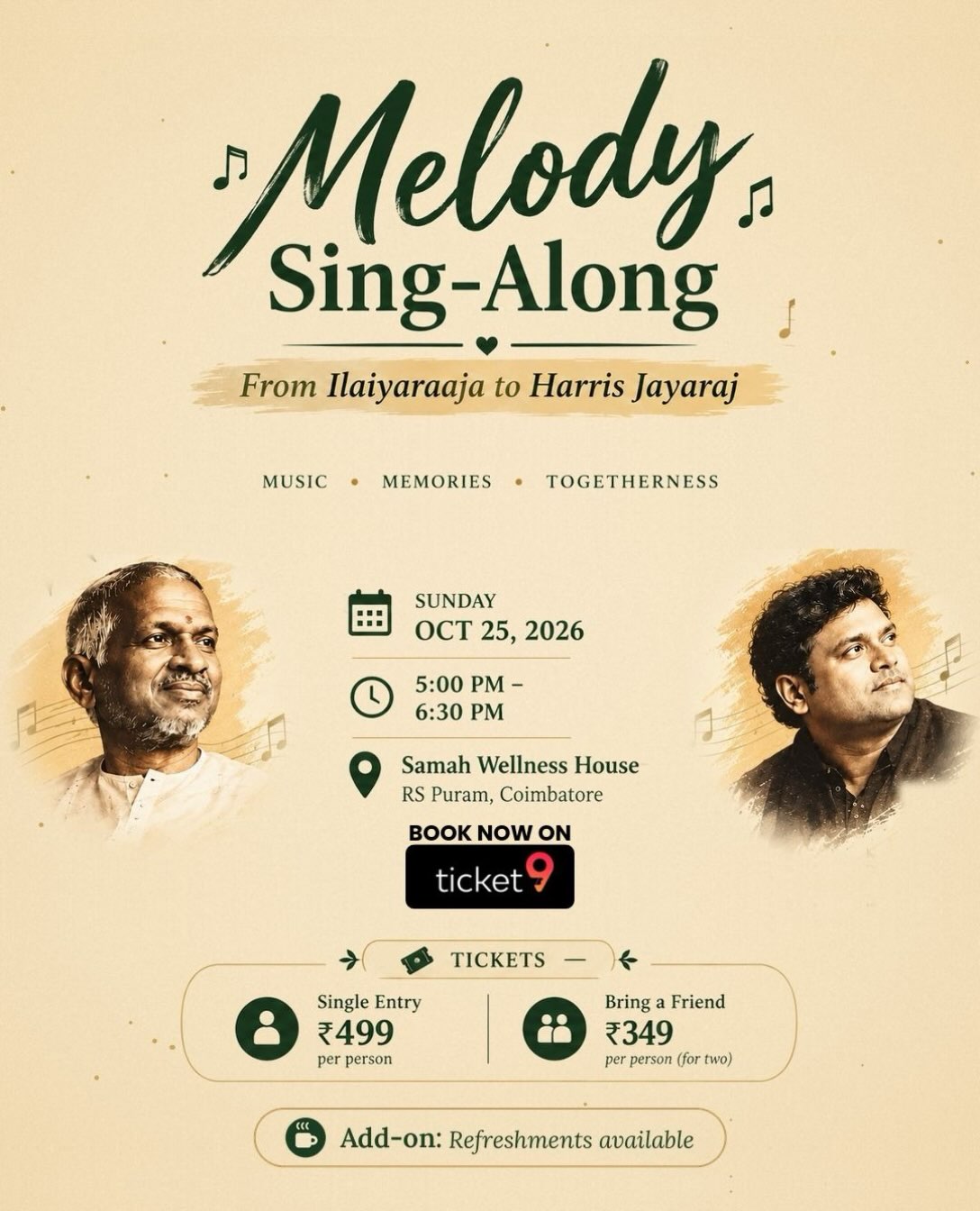 Melody Sing-Along | Samah Wellness House, Coimbatore