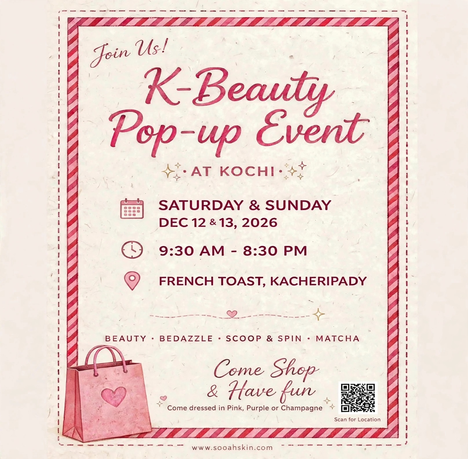 K-Beauty Pop-up Event | French Toast, Kacheripady, Kochi
