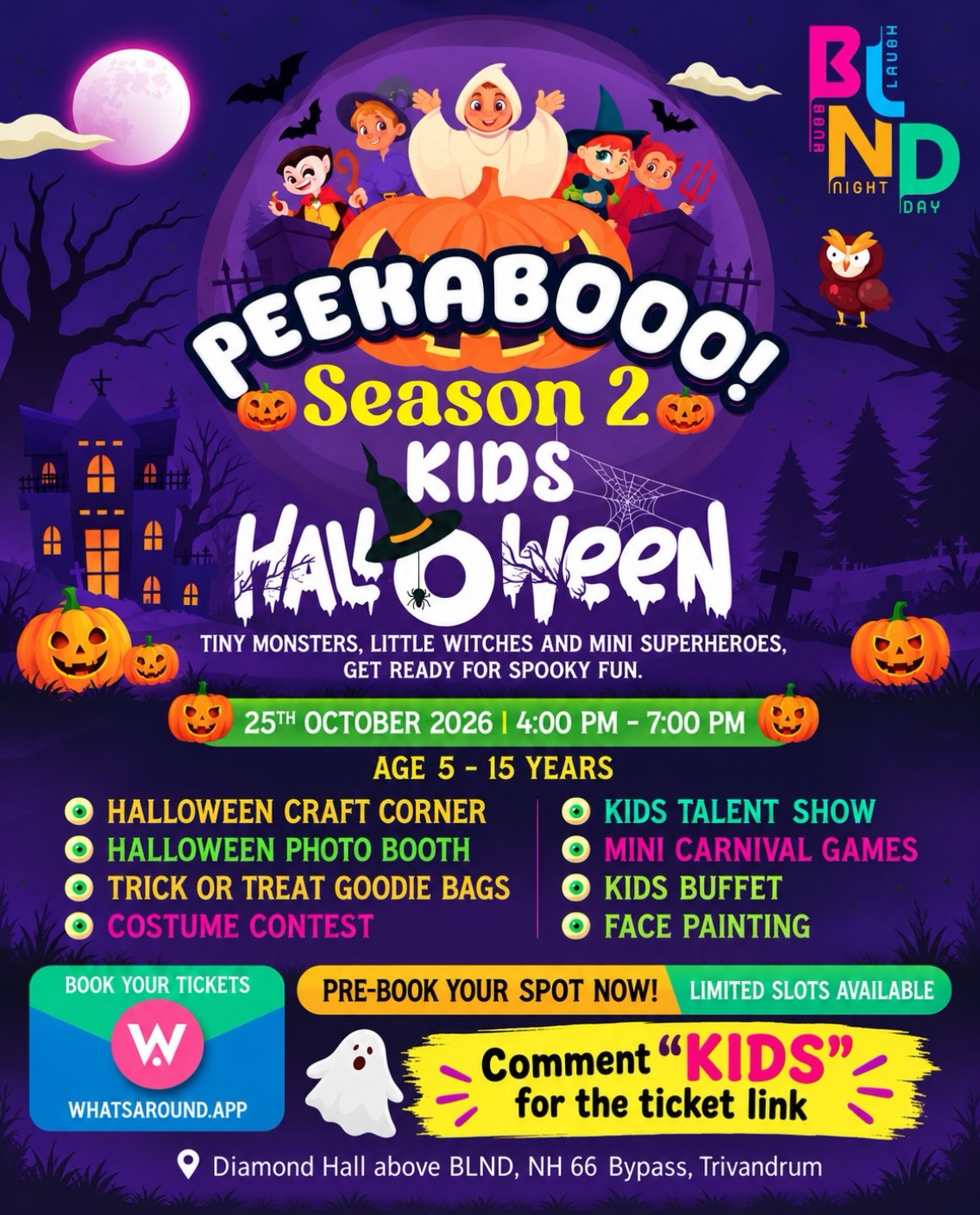 PEEKABOOO! Season 2: Kids Halloween Party | BLND, Trivandrum