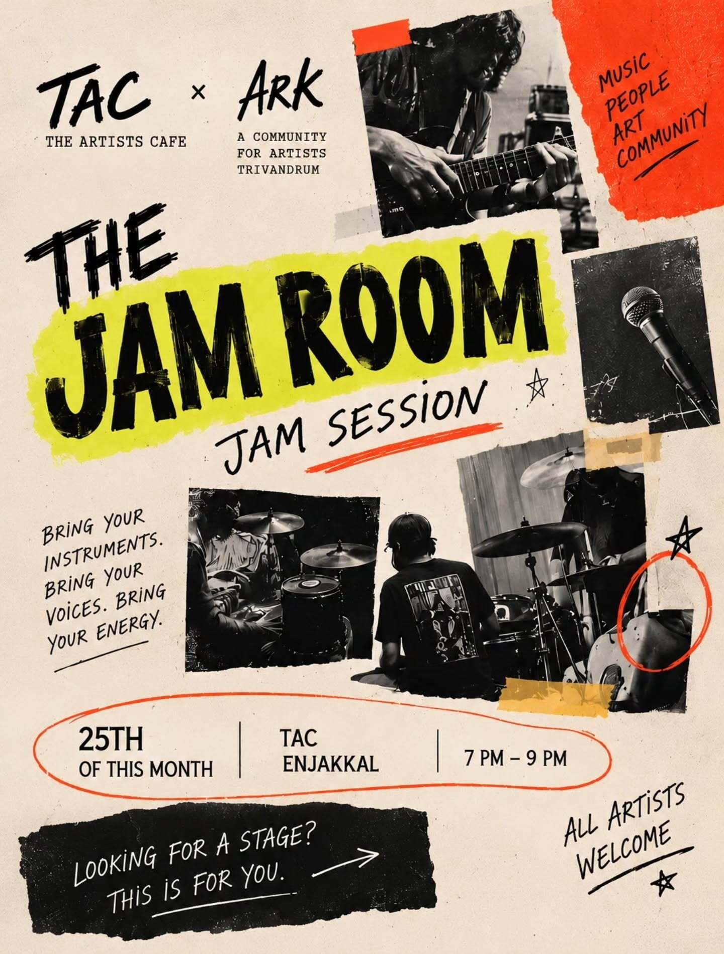 The Jam Room | The Artists’ Cafe, Enjakkal, Thiruvananthapuram