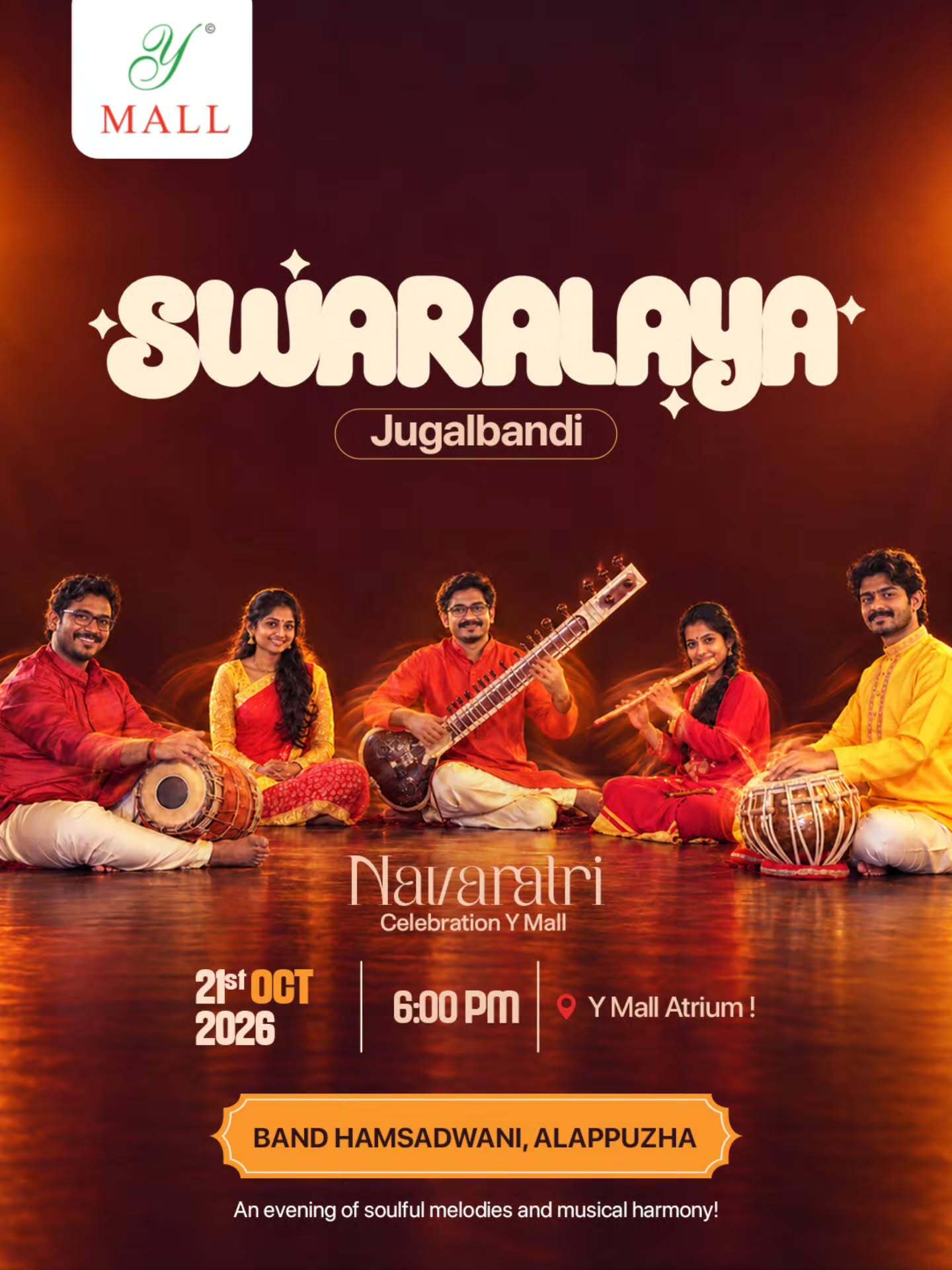 Swaralaya Jugalbandi by Band Hamsadwani | Y Mall, Triprayar