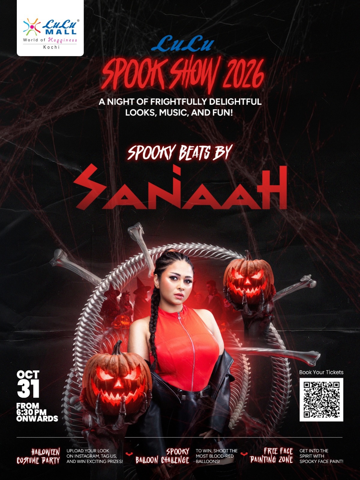 LuLu Spook Show 2026 featuring DJ Sanaah | LuLu Mall Kochi