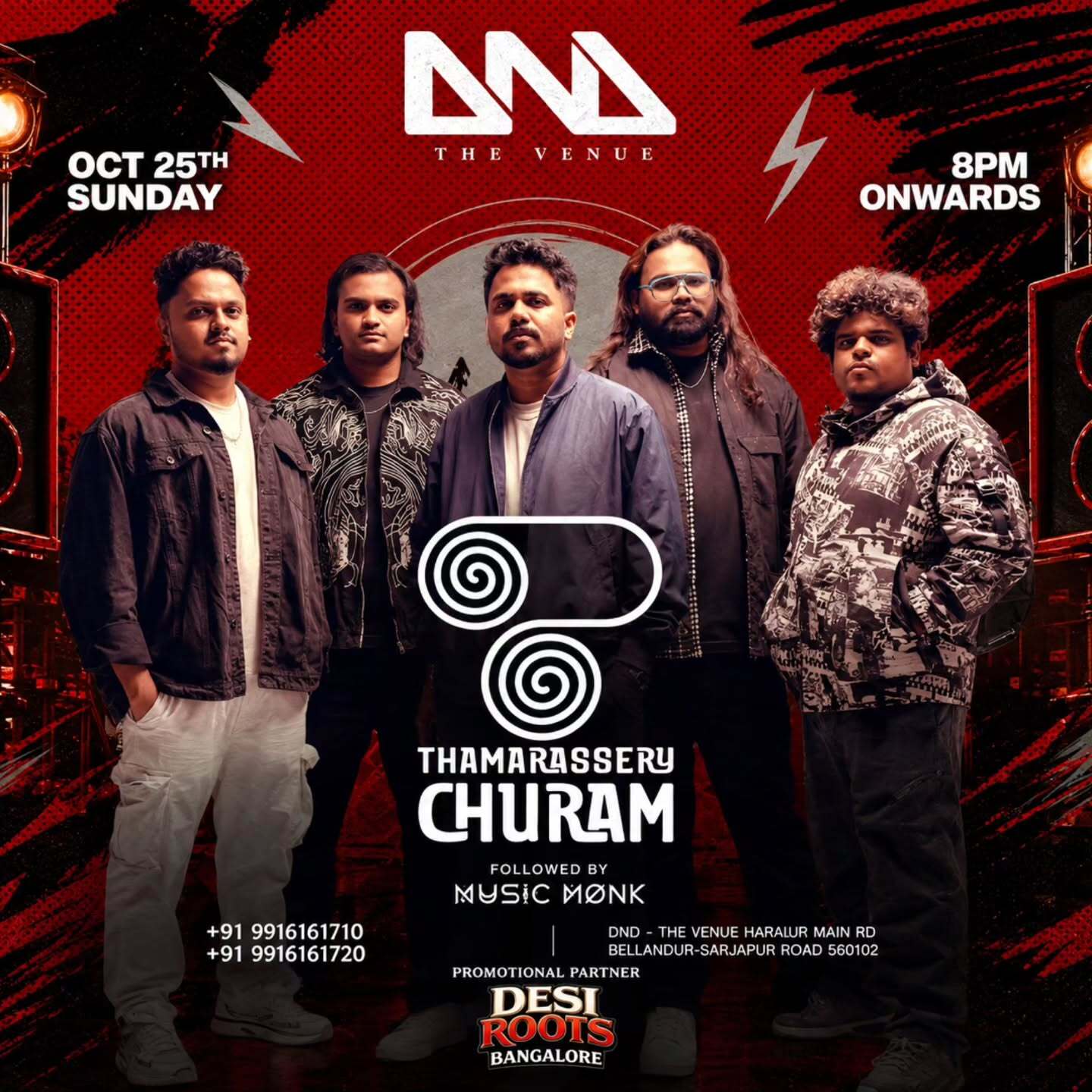 Thamarassery Churam Live in Bangalore | Live Music at DND - The Venue
