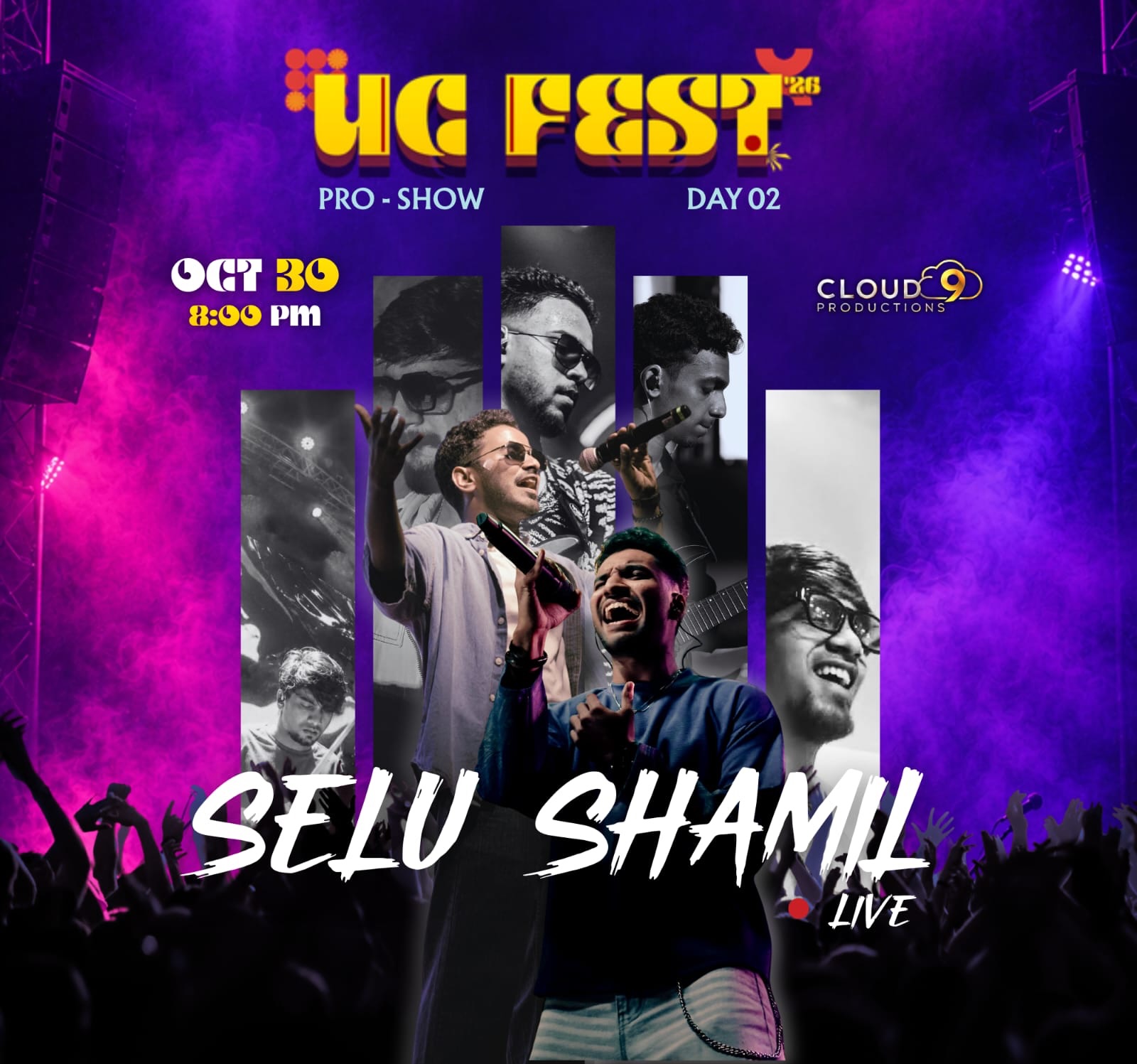Selu Shamil Live | UC Fest ’26 Pro-Show, University College, Palayam, Thiruvananthapuram