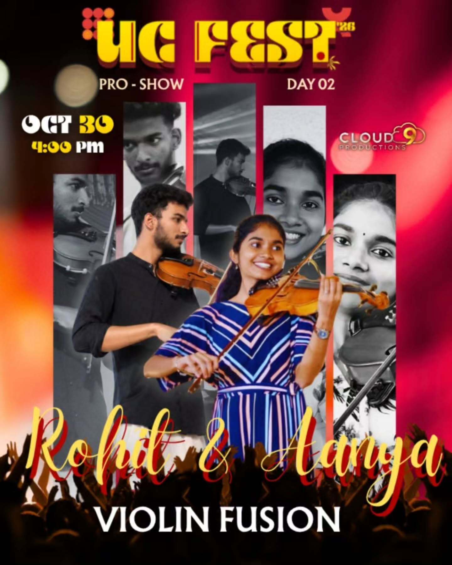 Rohit & Aanya Violin Fusion | UC FEST ’26 Pro-Show, University College, Palayam, Thiruvananthapuram