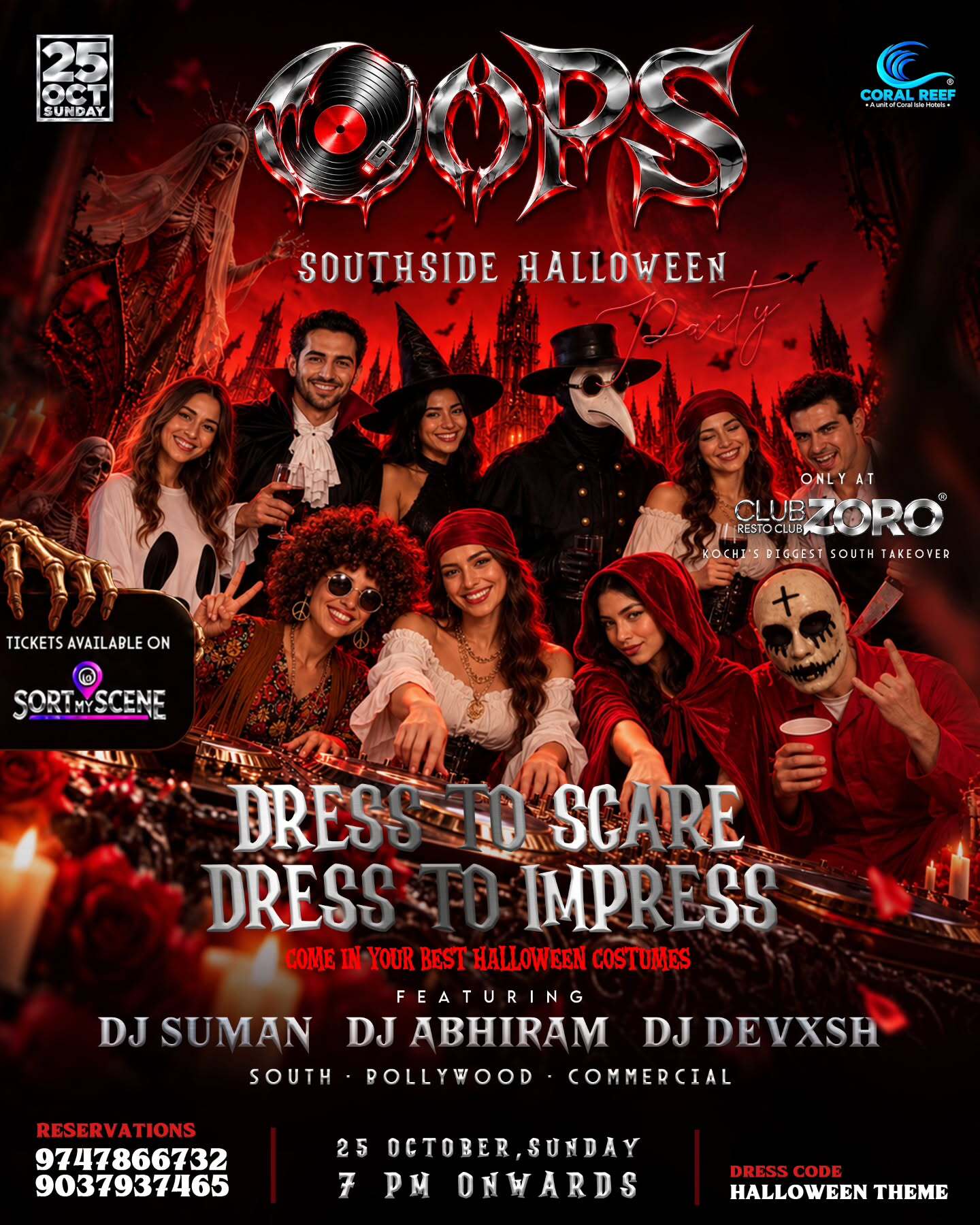 OOPS! — SOUTH SIDE HALLOWEEN | Club Zoro, Kakkanad, Kochi