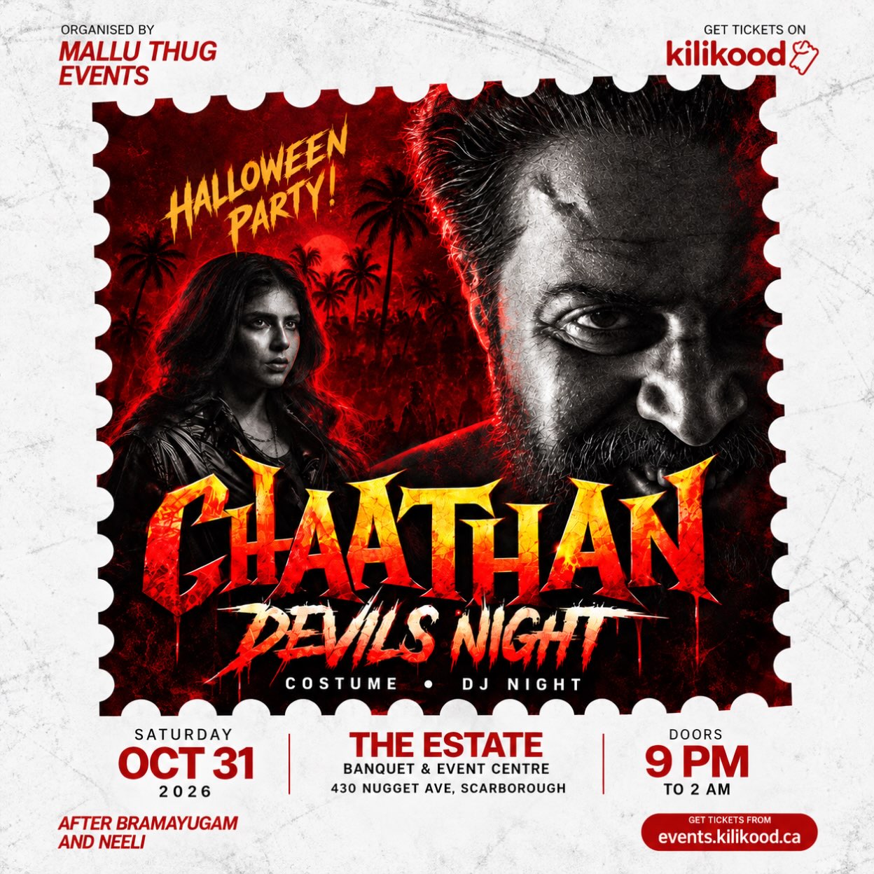 CHAATHAN — DEVIL’S NIGHT | The Estate Banquet & Event Centre, Scarborough