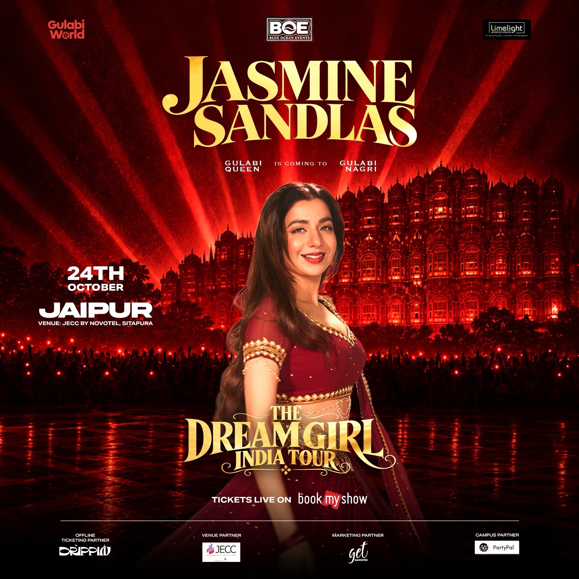 Jasmine Sandlas Live in Jaipur | The Dream Girl India Tour