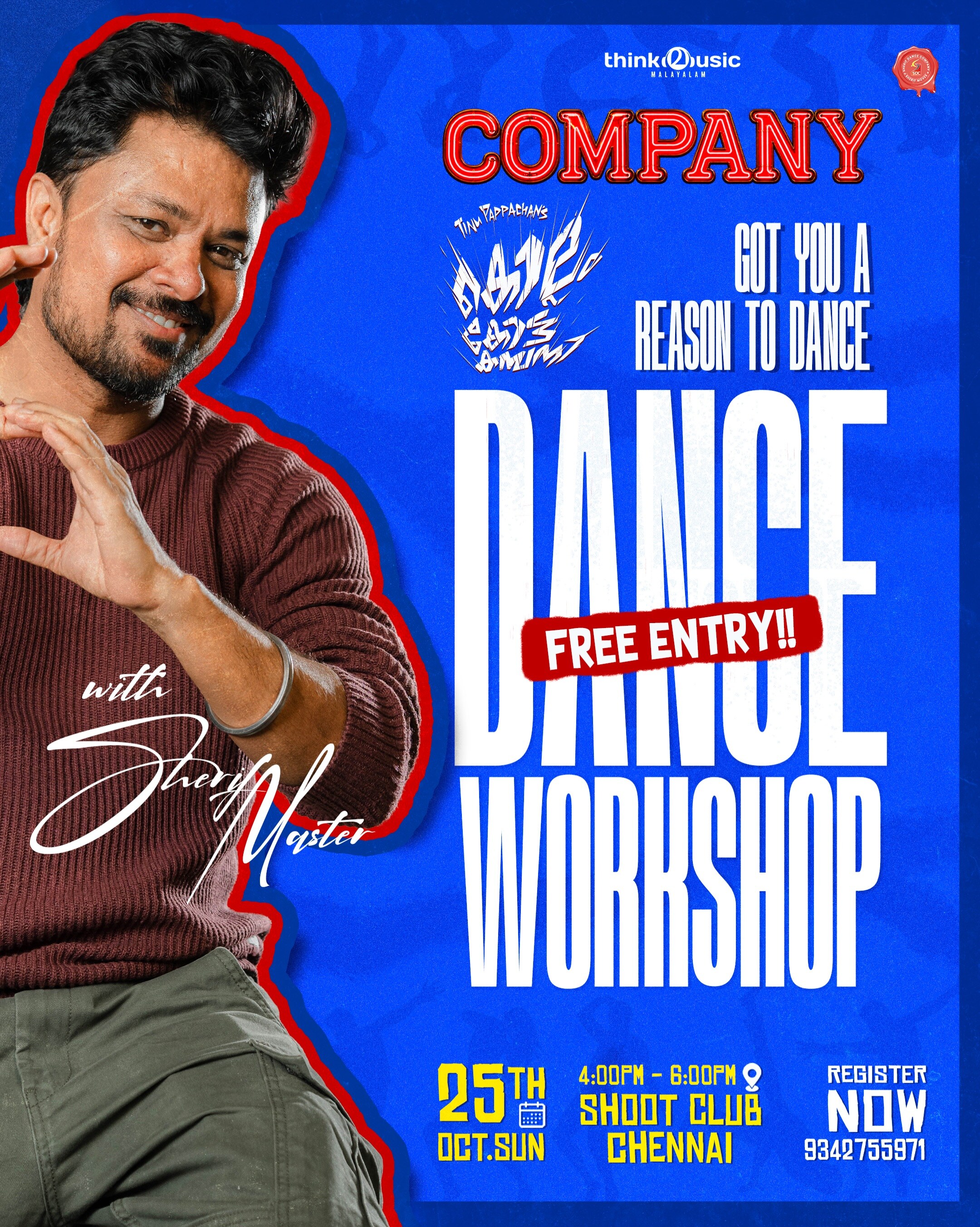 ThinkMusic × Sherif Master Dance Workshop | Shoot Club, Chennai