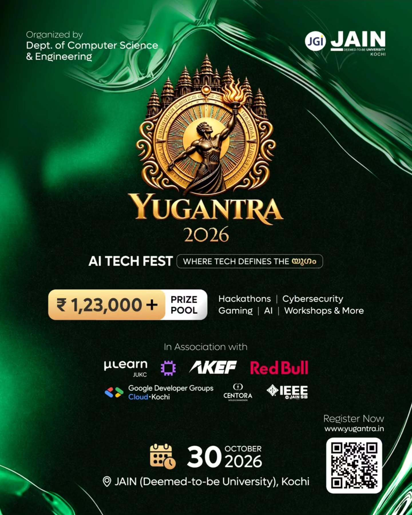 YUGANTRA 2026 – AI TECH FEST | JAIN (Deemed-to-be University), Kochi