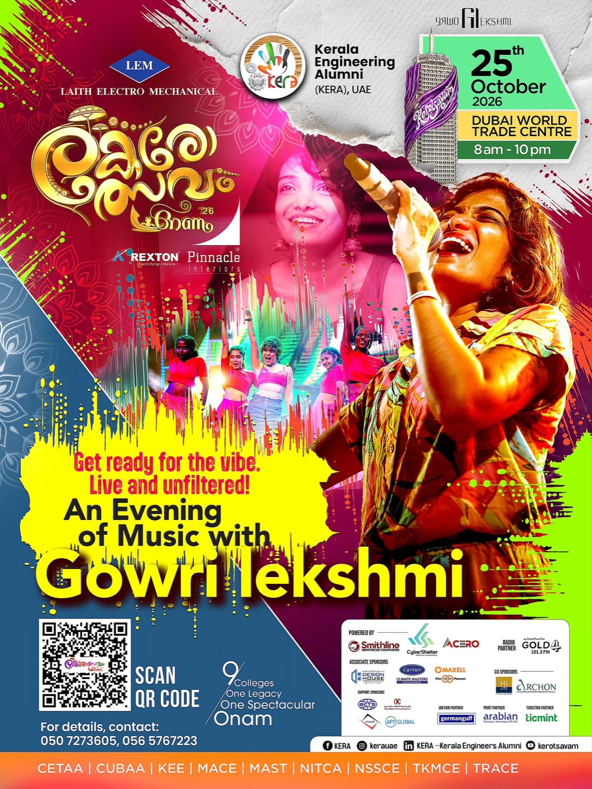 Gowry Lekshmi Live at KERA Kerolsavam 2026 | Dubai World Trade Centre, Dubai